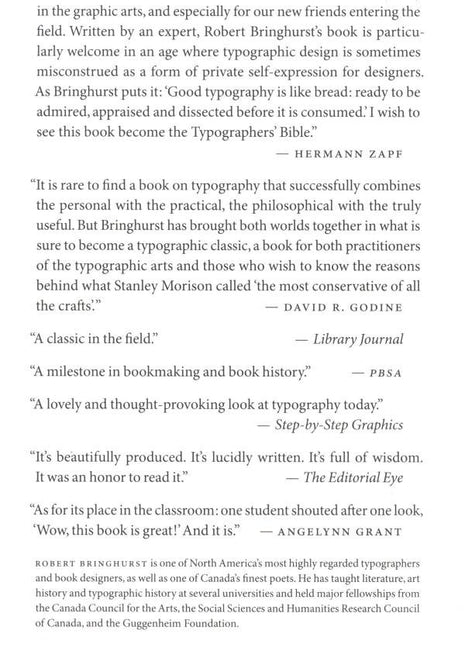 The Elements of Typographic Style Paperback – Author: Robert Bringhurst 2004