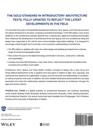 Architecture: Form, Space, and Order (5th Edition) – Francis D.K. Ching