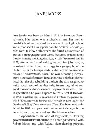 The Death and Life of Great American Cities By Jane Jacobs